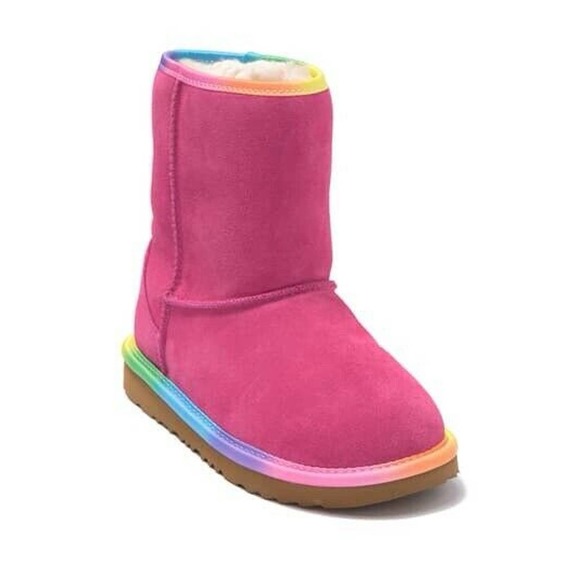 UGG Other - UGG Classic Short II Rainbow Pink Suede Boots